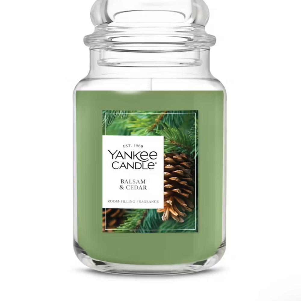 Yankee Candle Balsam & Cedar Forest Green 22 oz Scented Candle